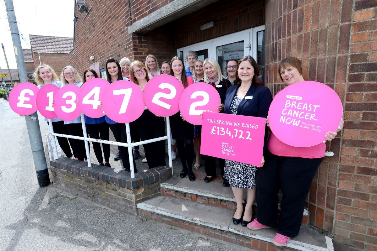 £134,722 total raised for Breast Cancer Now